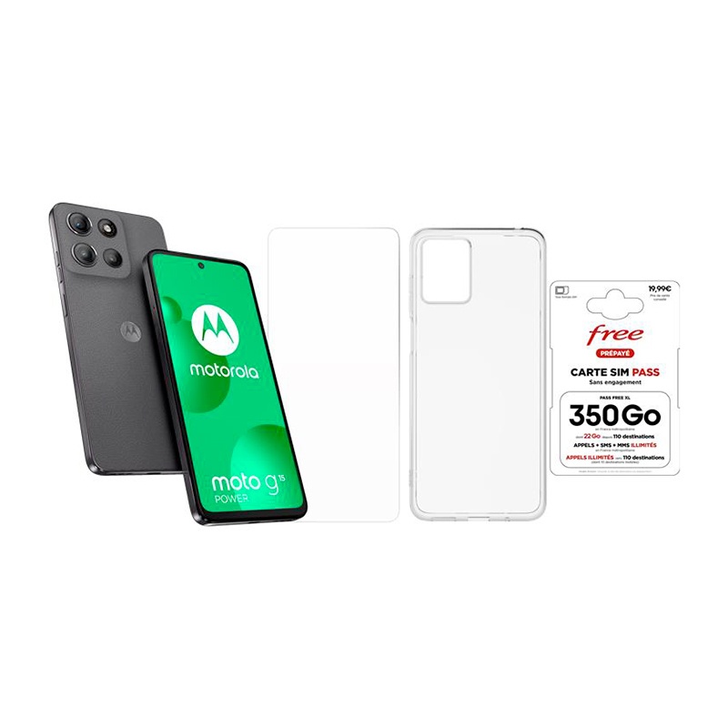 Smartphone Motorola G15 Power 512go Noir + Coque + Film De Protection Bon état -  reconditionné disponible sur Electro Depot